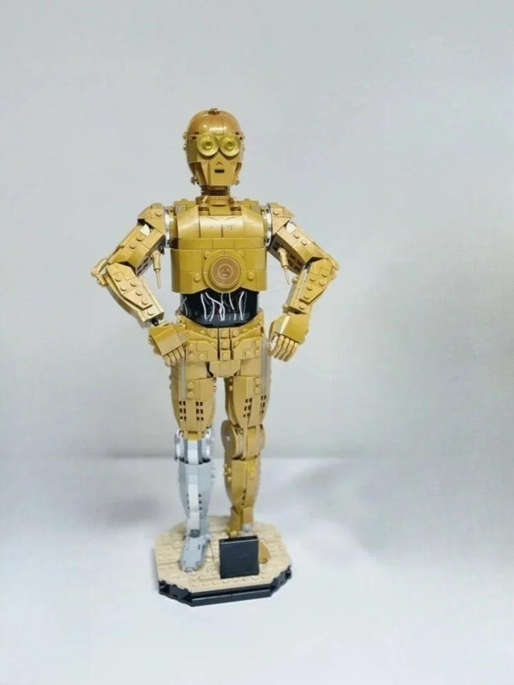 Star Wars Block Figure | Golden Humanoid | Toylandeu™
