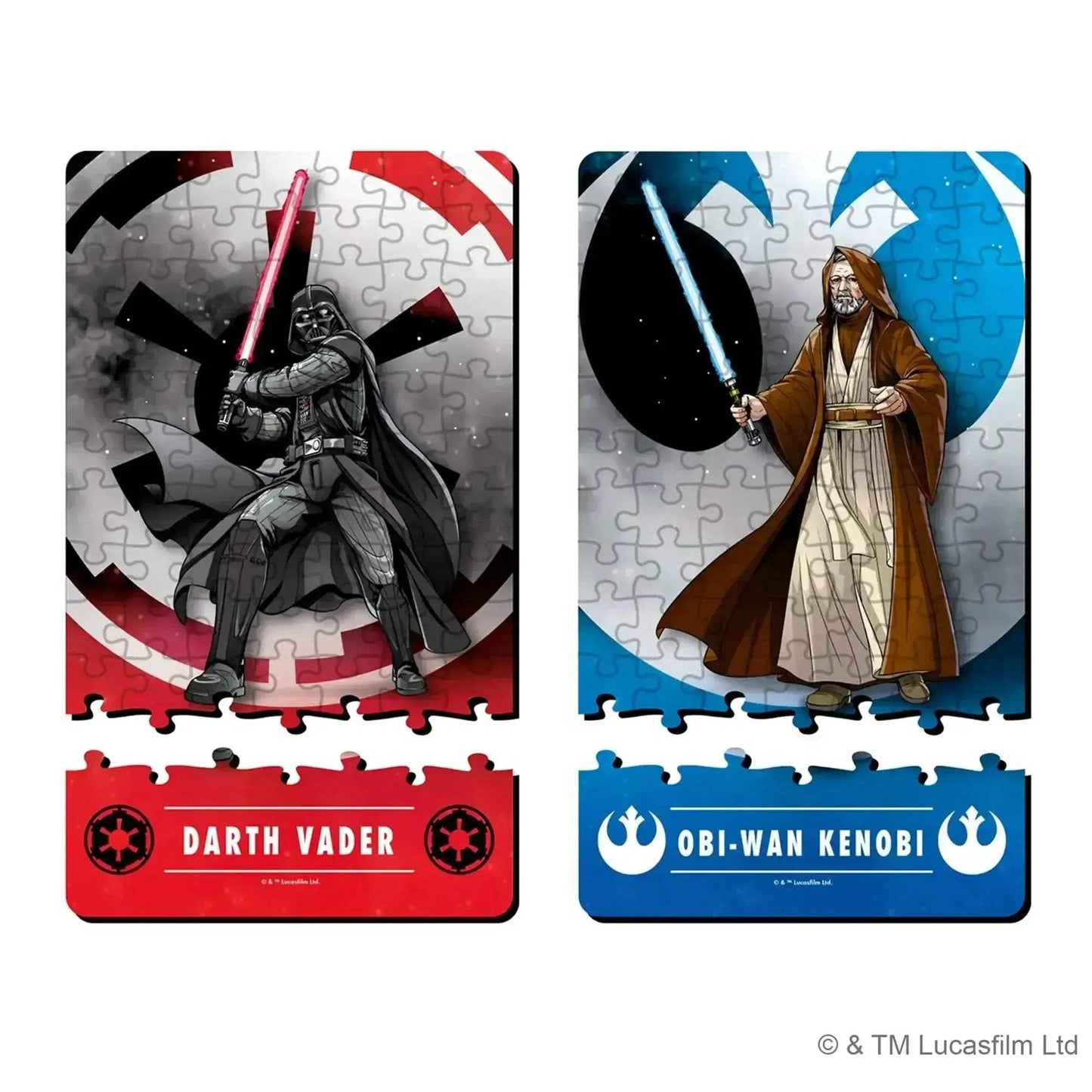 Star Wars Kenobi Vs Vader Interlocking Duel Puzzles Set - ToylandEU