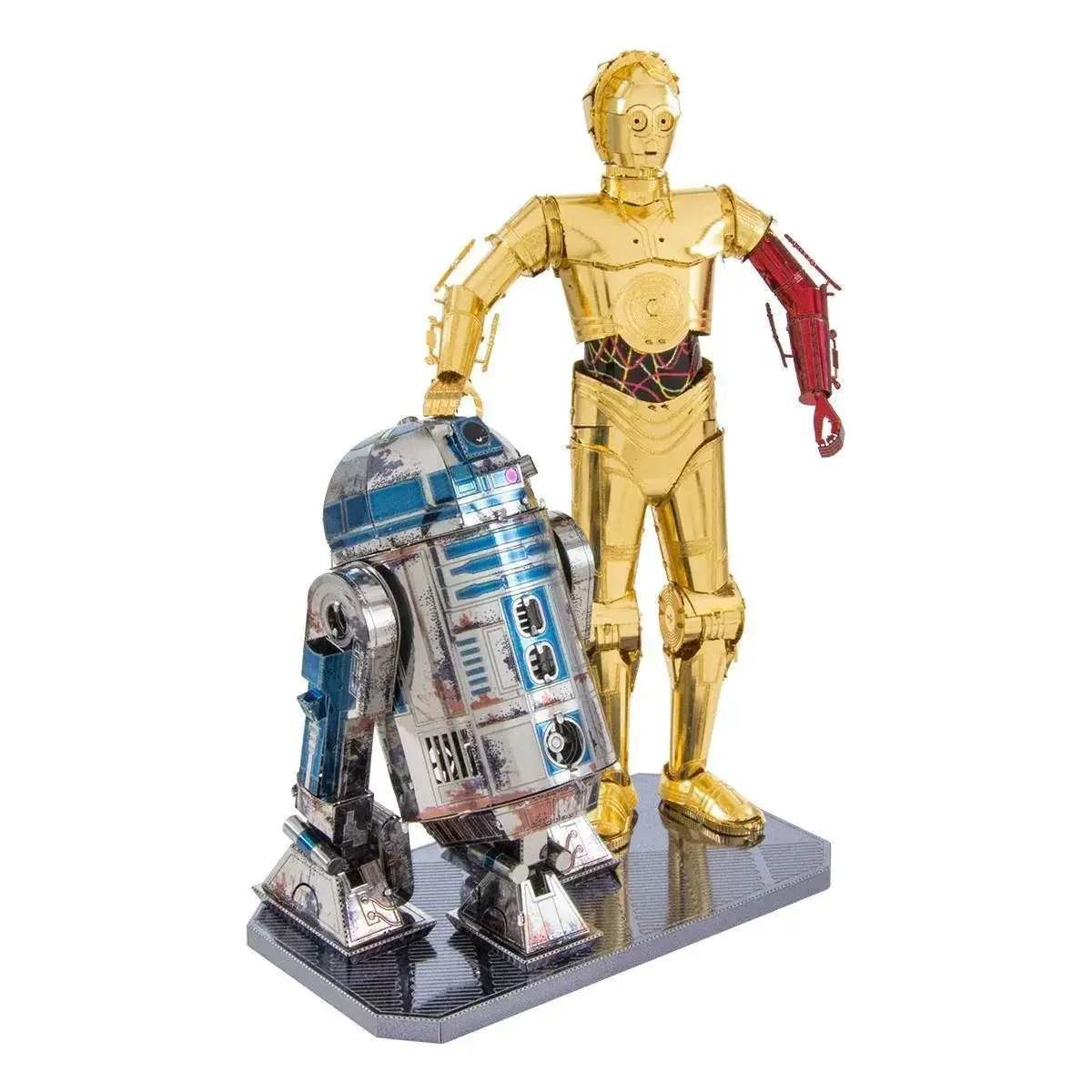 Deluxe Star Wars R2-D2 And C-3PO 3D Steel Model Kit - ToylandEU