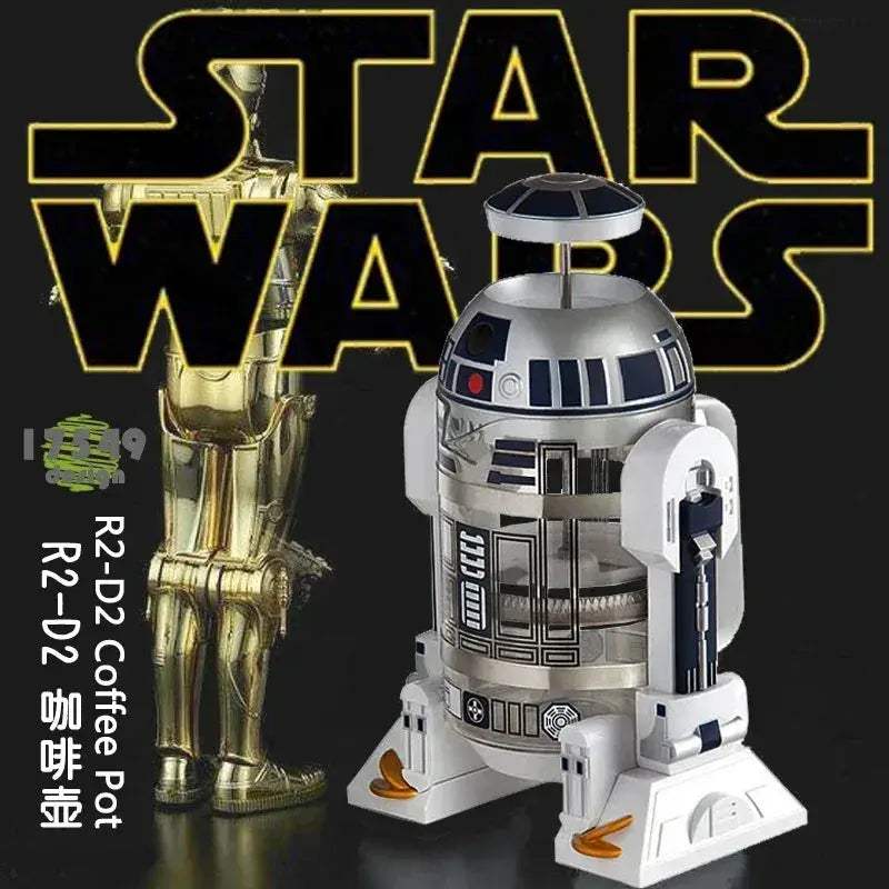 Star Wars R2D2 Moka Pot Coffee Maker Thermal Stainless Steel - ToylandEU