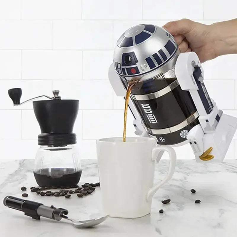 Star Wars R2D2 Moka Pot Coffee Maker Thermal Stainless Steel - ToylandEU