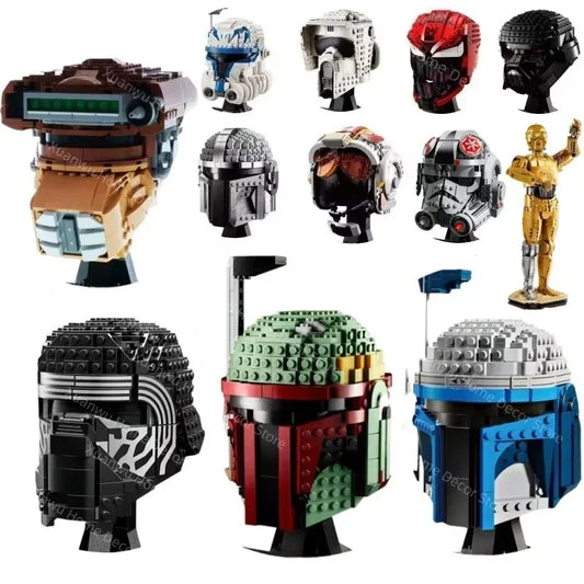Star Wars Space Combat Helmet Building Blocks Desk Decor - ToylandEU