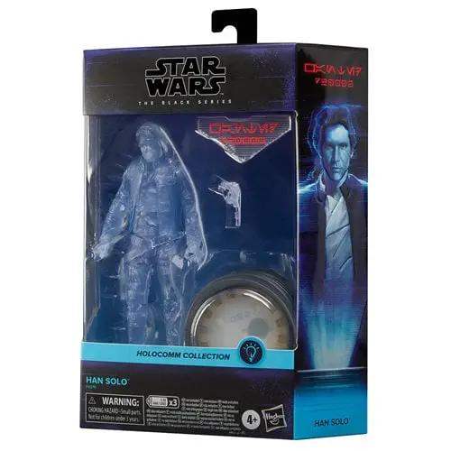 Star Wars The Black Series Holocomm Collection Han Solo 6-Inch Action Figure with Light-Up Holopuck - ToyShnip