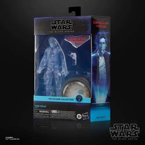 Star Wars The Black Series Holocomm Collection Han Solo 6-Inch Action Figure with Light-Up Holopuck - ToyShnip