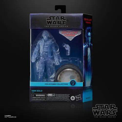 Star Wars The Black Series Holocomm Collection Han Solo 6-Inch Action Figure with Light-Up Holopuck - ToyShnip