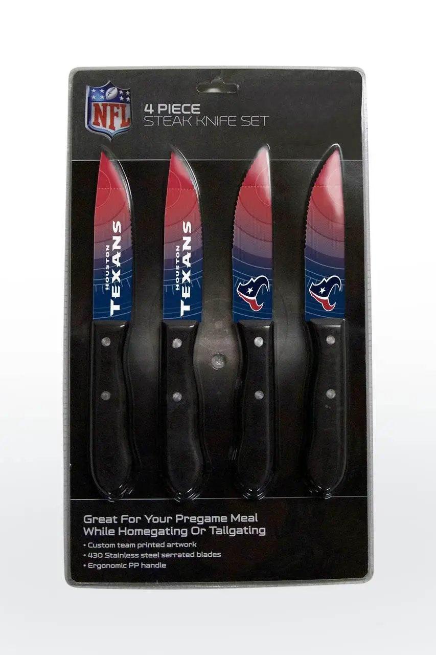  Houston Texans Steak Knife Set 4 Pack Stainless Steel -  ToylandEU™