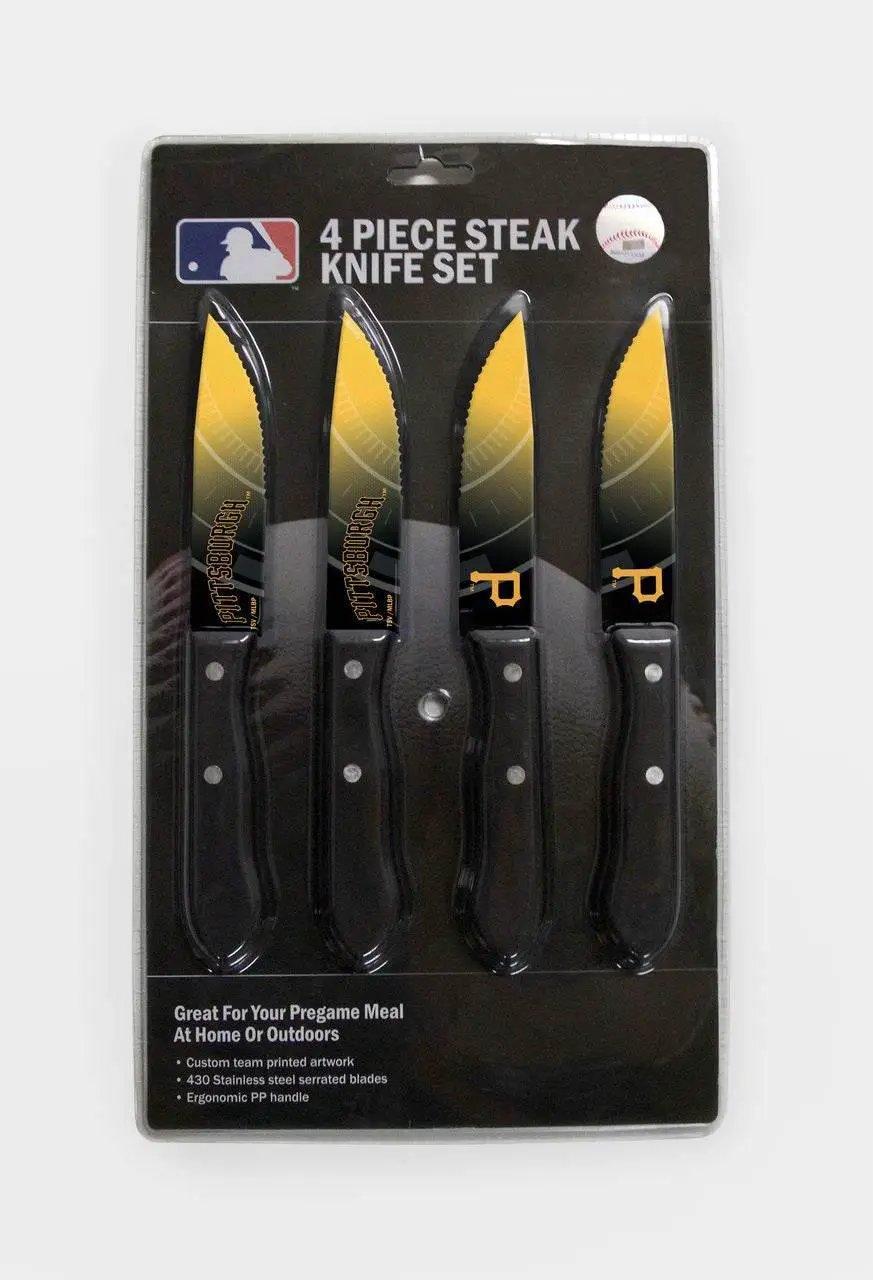  Pittsburgh Pirates Steak Knife Set 4 Pack Stainless Steel -  ToylandEU™
