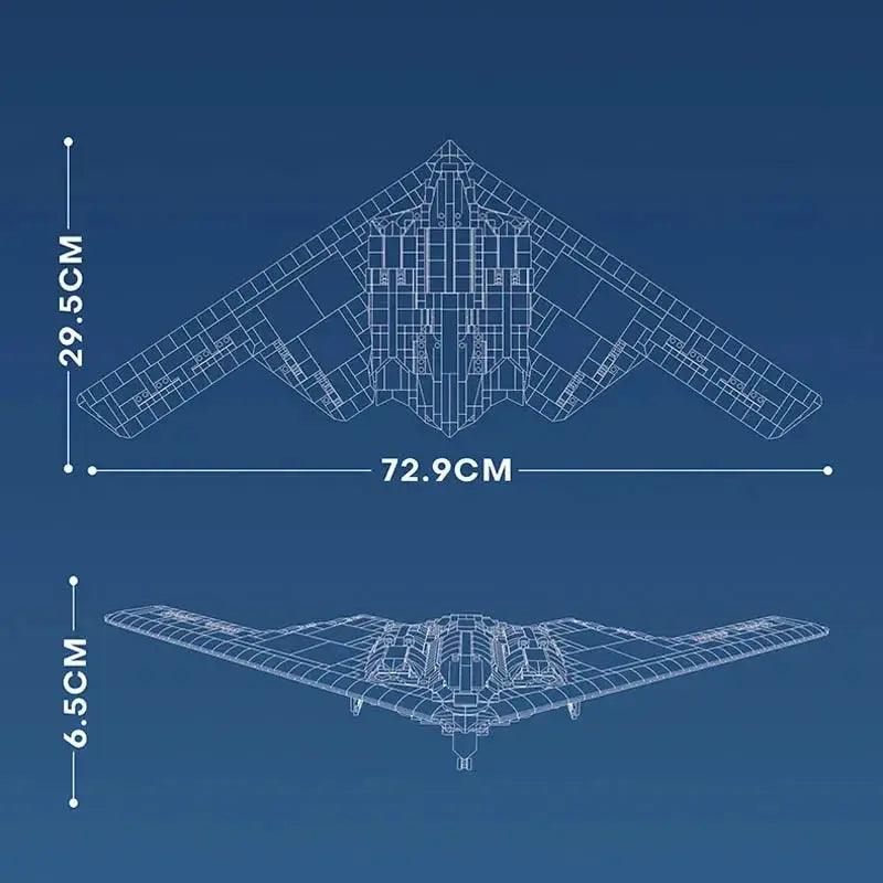  Stealth Bomber Building Blocks Set Lego Compatible 2063 -  ToylandEU™