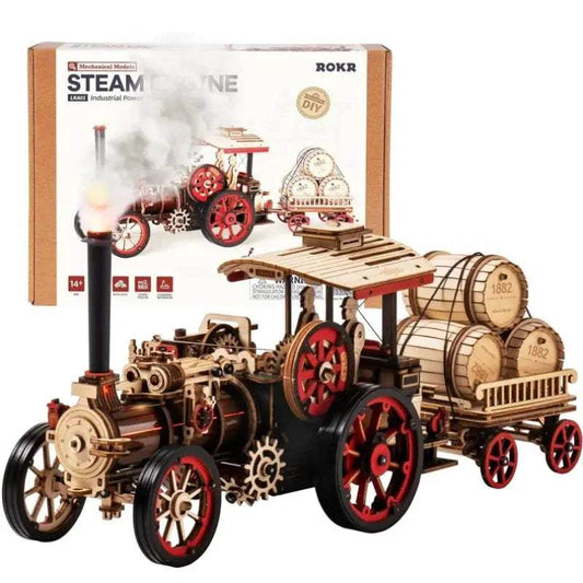  Steam Locomotive Wooden Model Kit For Educational STEM Fun -  ToylandEU™
