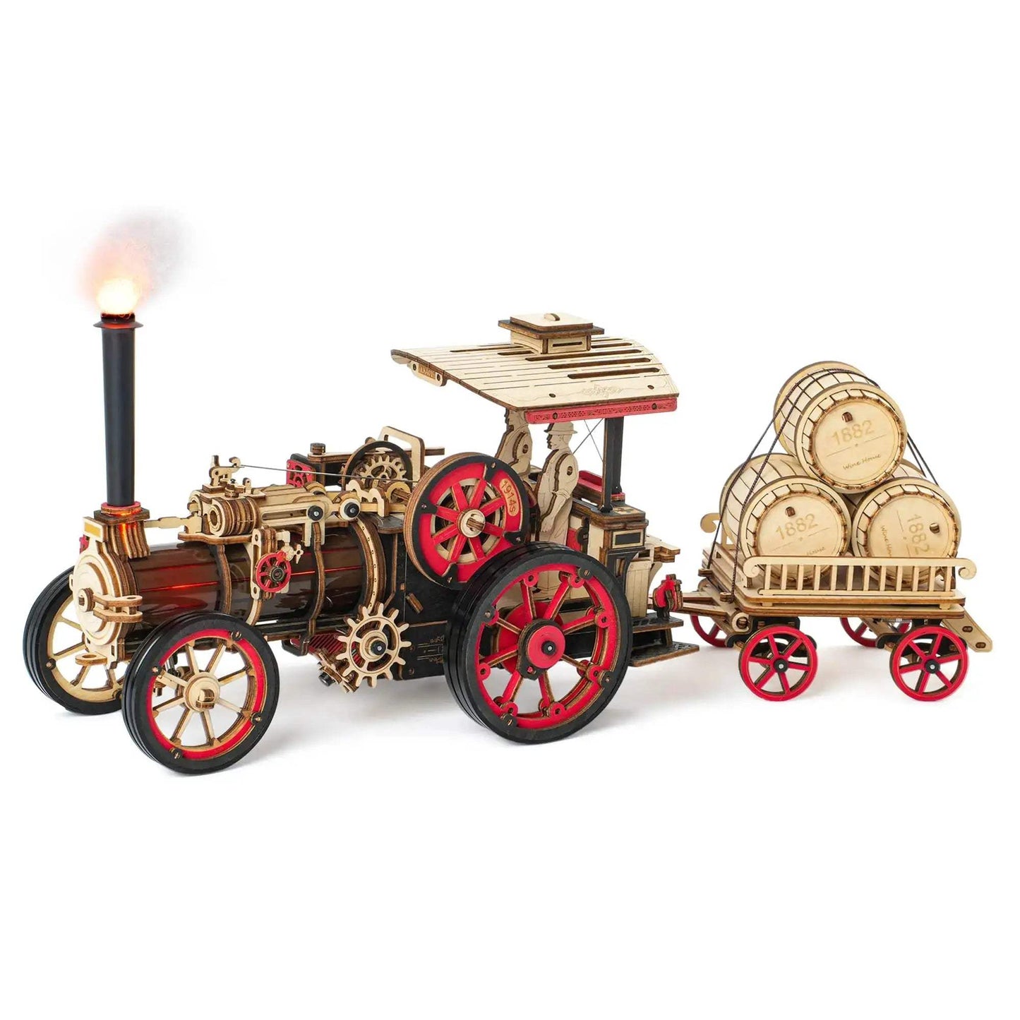  Steam Locomotive Wooden Model Kit For Educational STEM Fun -  ToylandEU™