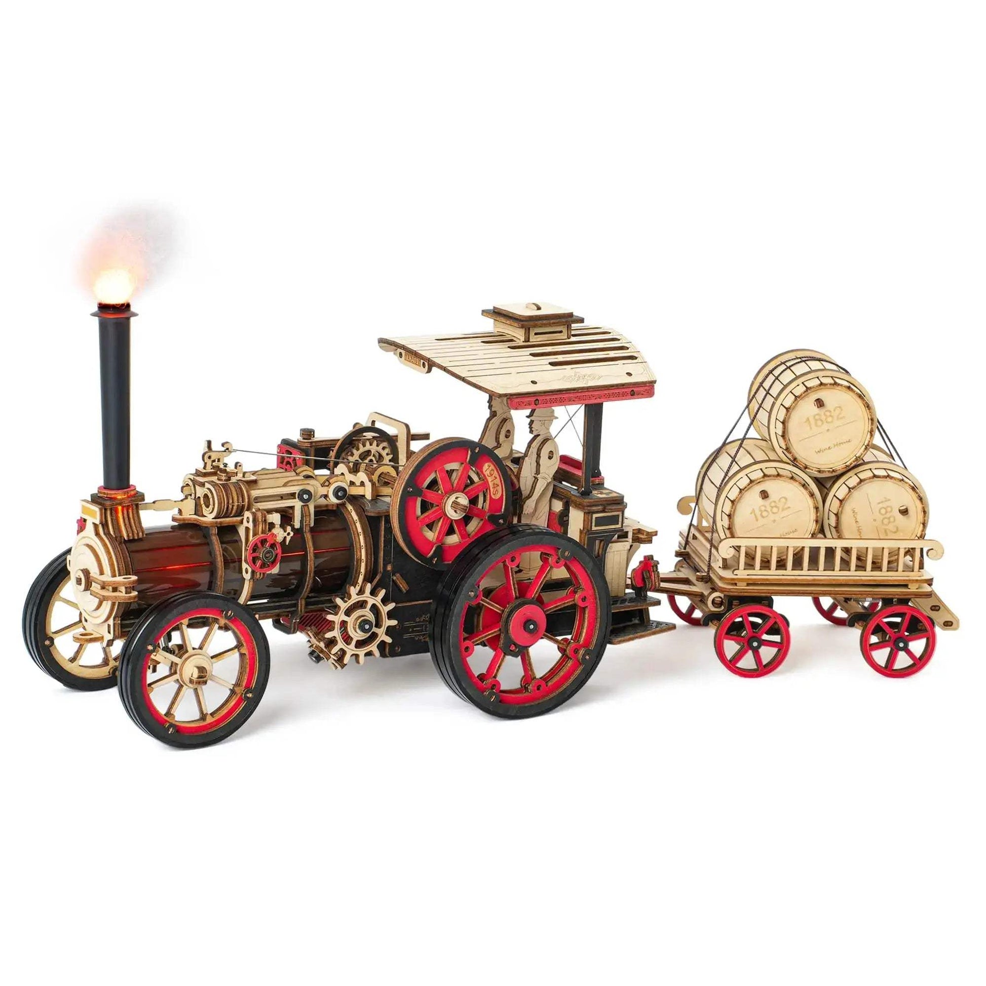  Steam Locomotive Wooden Model Kit For Educational STEM Fun -  ToylandEU™