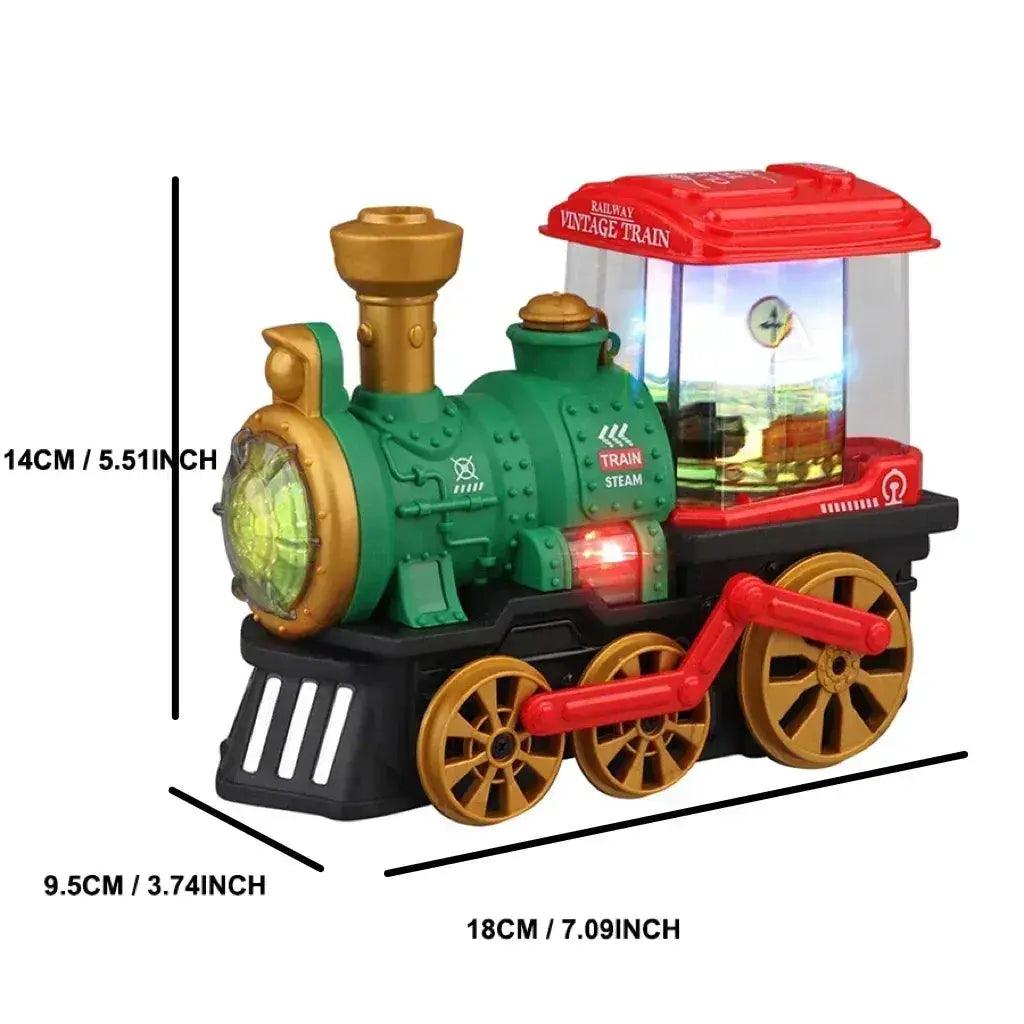  Vintage Steam Train Toy With Smoke Lights And Sound -  ToylandEU™
