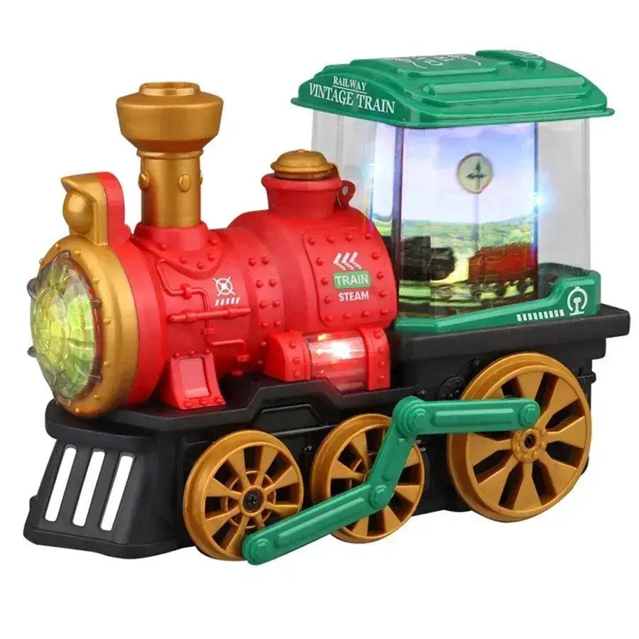  Vintage Steam Train Toy With Smoke Lights And Sound -  ToylandEU™