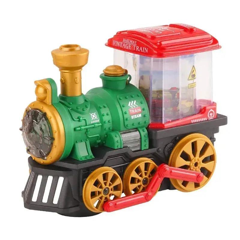 Vintage Steam Train Toy With Smoke Lights And Sound -  ToylandEU™