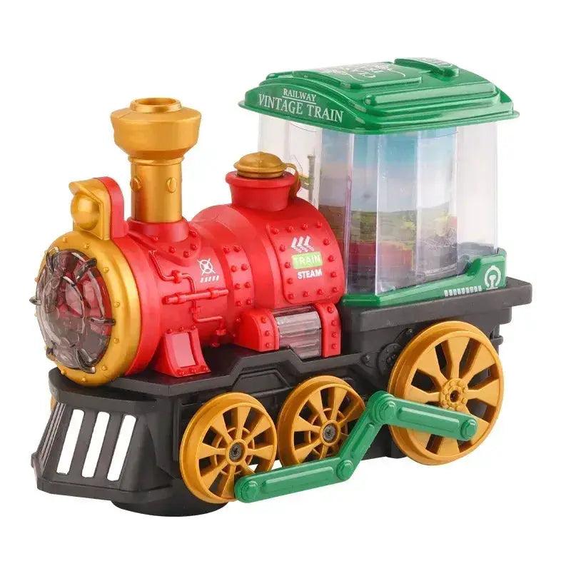  Vintage Steam Train Toy With Smoke Lights And Sound -  ToylandEU™