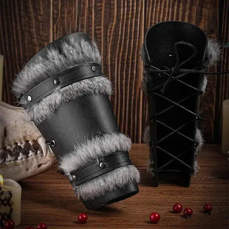 Steampunk Arm Gauntlets PU Leather Bracers For Cosplay - ToylandEU
