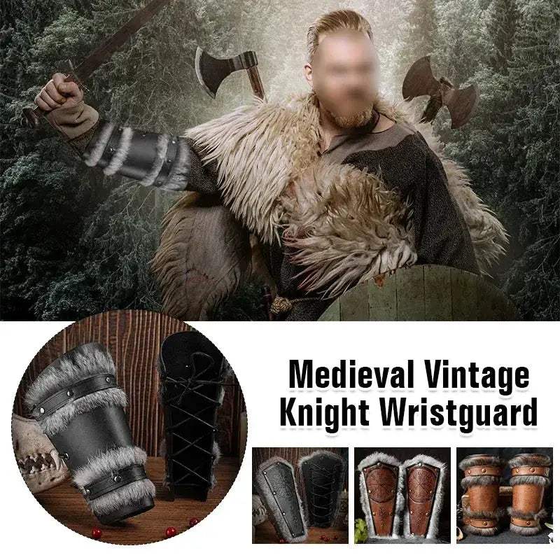 Steampunk Arm Gauntlets PU Leather Bracers For Cosplay - ToylandEU