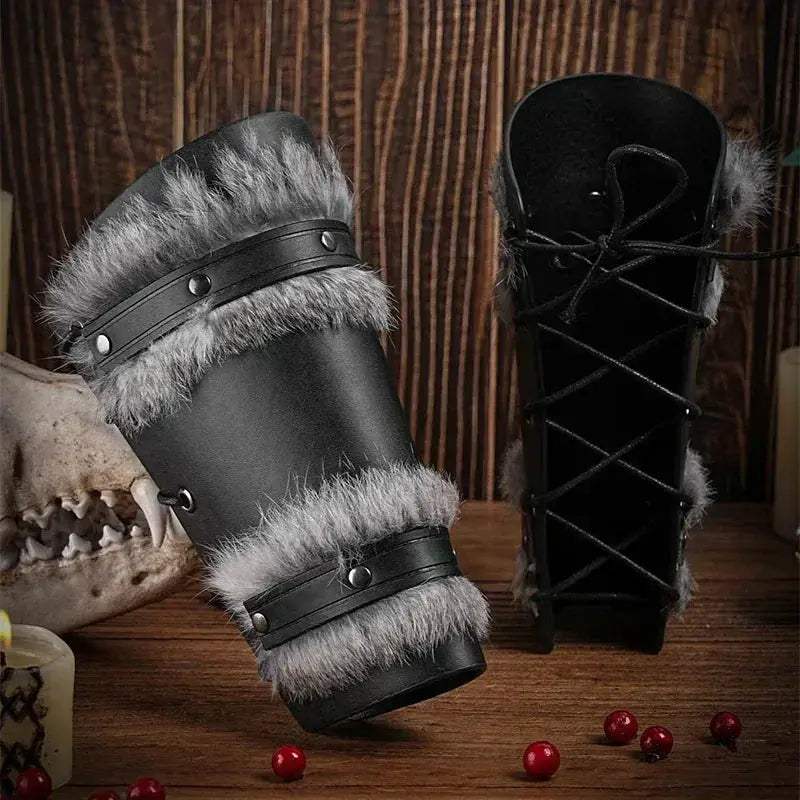 Steampunk Arm Gauntlets PU Leather Bracers For Cosplay - ToylandEU