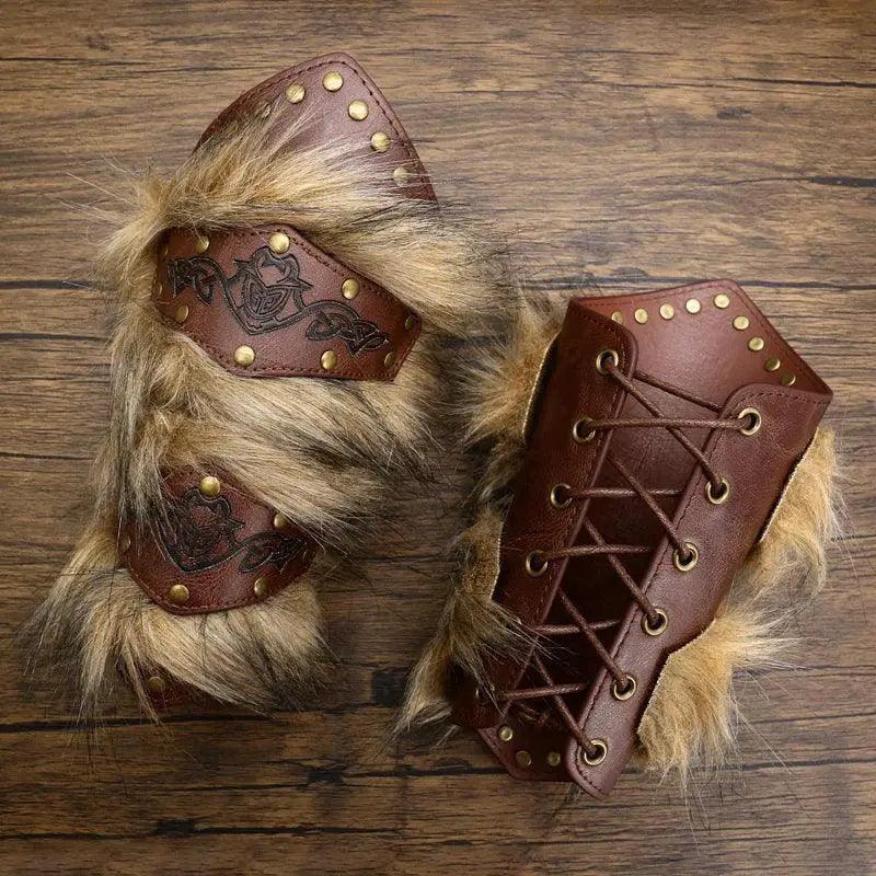  Steampunk Faux Leather Wrist Guards Cosplay Armor Pro -  ToylandEU™