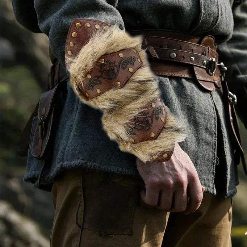 Steampunk Faux Leather Wrist Guards For Cosplay Armor - ToylandEU