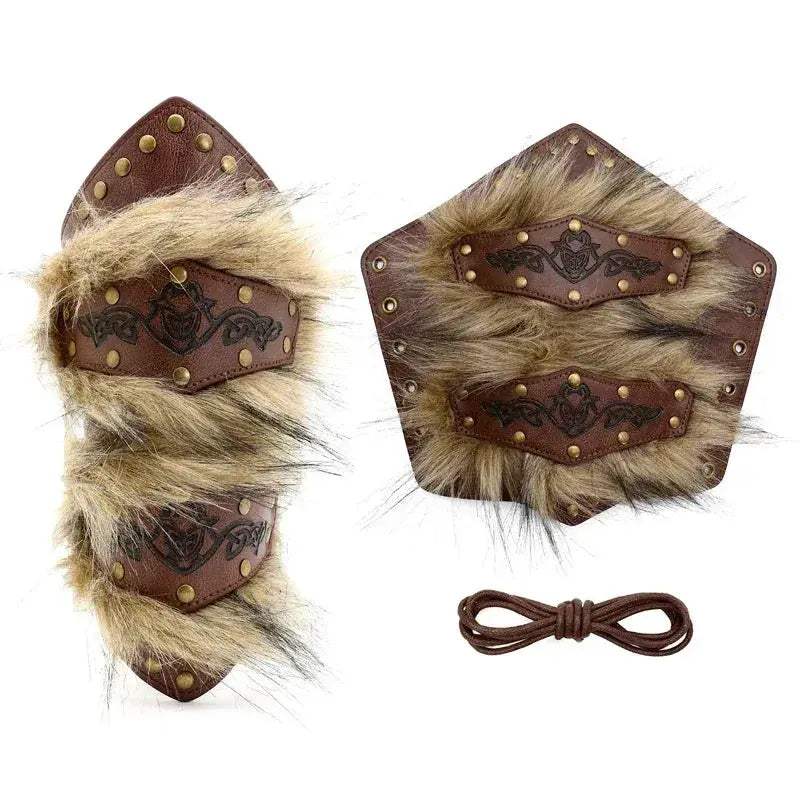 Steampunk Faux Leather Wrist Guards For Cosplay Armor - ToylandEU