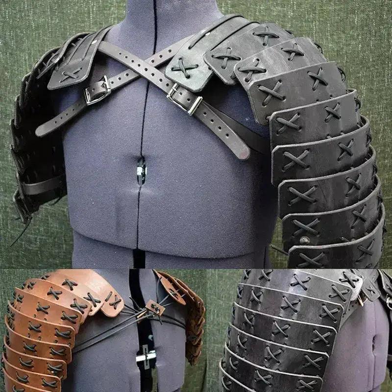  Steampunk Shoulder Armor Pauldrons Faux Leather -  ToylandEU™