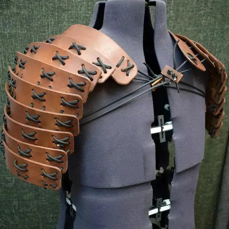  Steampunk Shoulder Armor Pauldrons Faux Leather -  ToylandEU™
