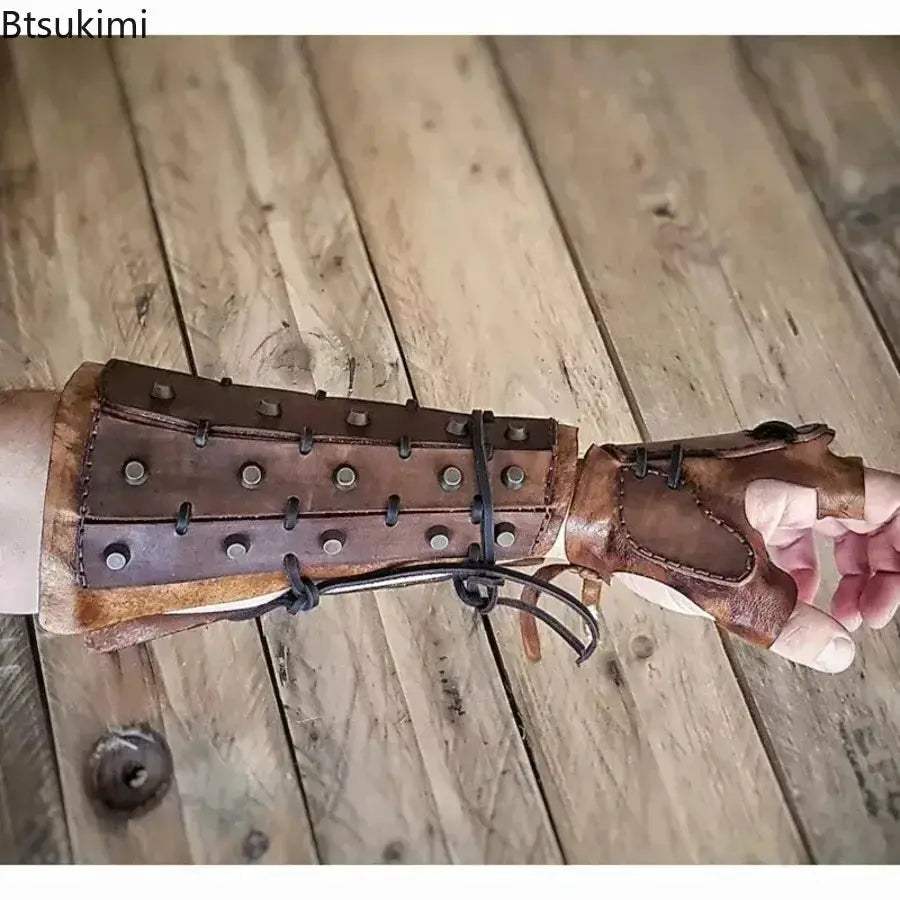Steampunk Viking Bracer Gloves Arm Armor For Cosplay - ToylandEU