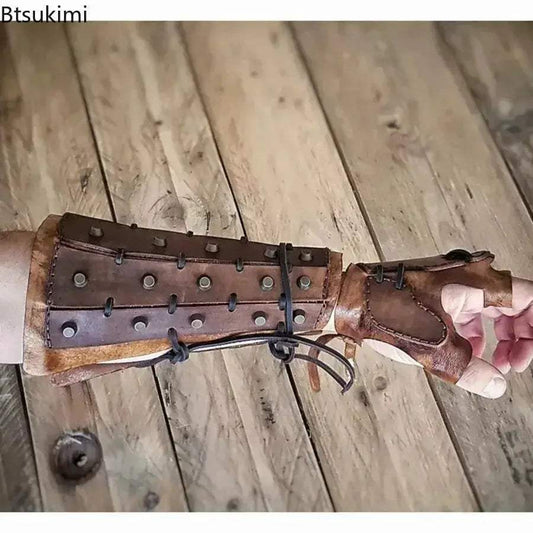 Steampunk Viking Bracer Gloves Arm Armor For Cosplay - ToylandEU