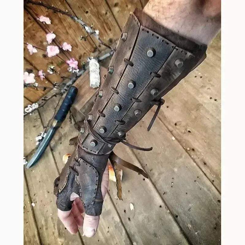 Steampunk Viking Bracer Gloves Arm Armor For Cosplay - ToylandEU