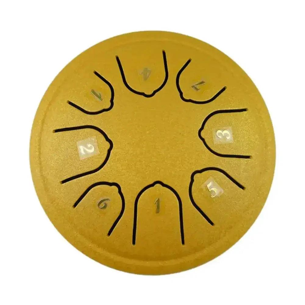  4.5 Inch 8 Tone Steel Tongue Drum Mini Hand Pan Drum With Drumsticks Tambourine And Accessories -  ToylandEU™