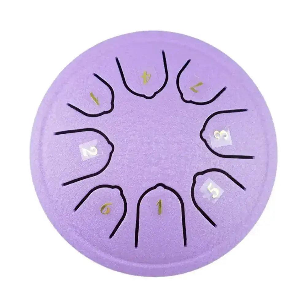  4.5 Inch 8 Tone Steel Tongue Drum Mini Hand Pan Drum With Drumsticks Tambourine And Accessories -  ToylandEU™