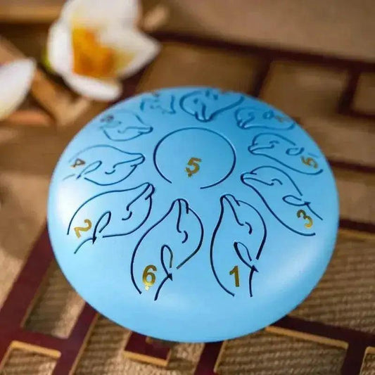  Steel Tongue Drum 6 Inch 11 Tone Handpan Ethereal Drum Portable Mini Music Drum for Children Yoga Meditation -  ToylandEU™