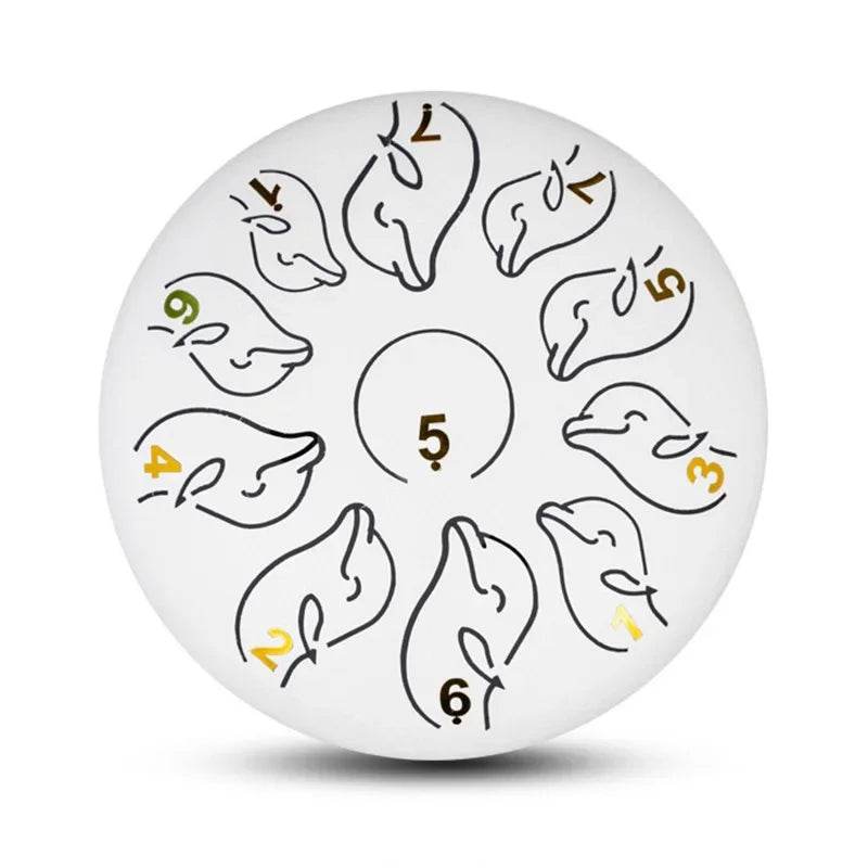 Steel Tongue Drum 6 Inch 11 Tone Handpan Ethereal Drum Portable Mini Music Drum for Children Yoga Meditation - ToylandEU