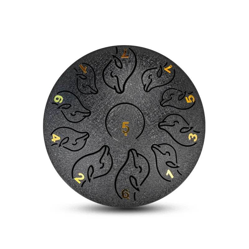 Steel Tongue Drum 6 Inch 11 Tone Handpan Ethereal Drum Portable Mini Music Drum for Children Yoga Meditation - ToylandEU