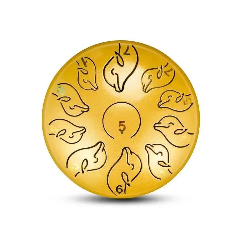 Steel Tongue Drum 6 Inch 11 Tone Handpan Ethereal Drum Portable Mini Music Drum for Children Yoga Meditation - ToylandEU