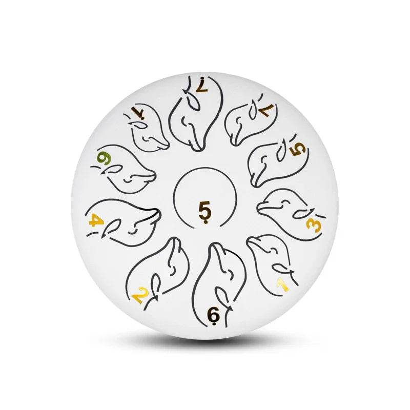 Steel Tongue Drum 6 Inch 11 Tone Handpan Ethereal Drum Portable Mini Music Drum for Children Yoga Meditation - ToylandEU