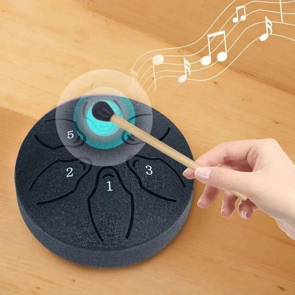  Steel Tongue Drum Portable Rain Drum Hand Pan Drum 3 Inch 6 Notes Percussion Musical Instrument for Yoga Meditation Toy -  ToylandEU™