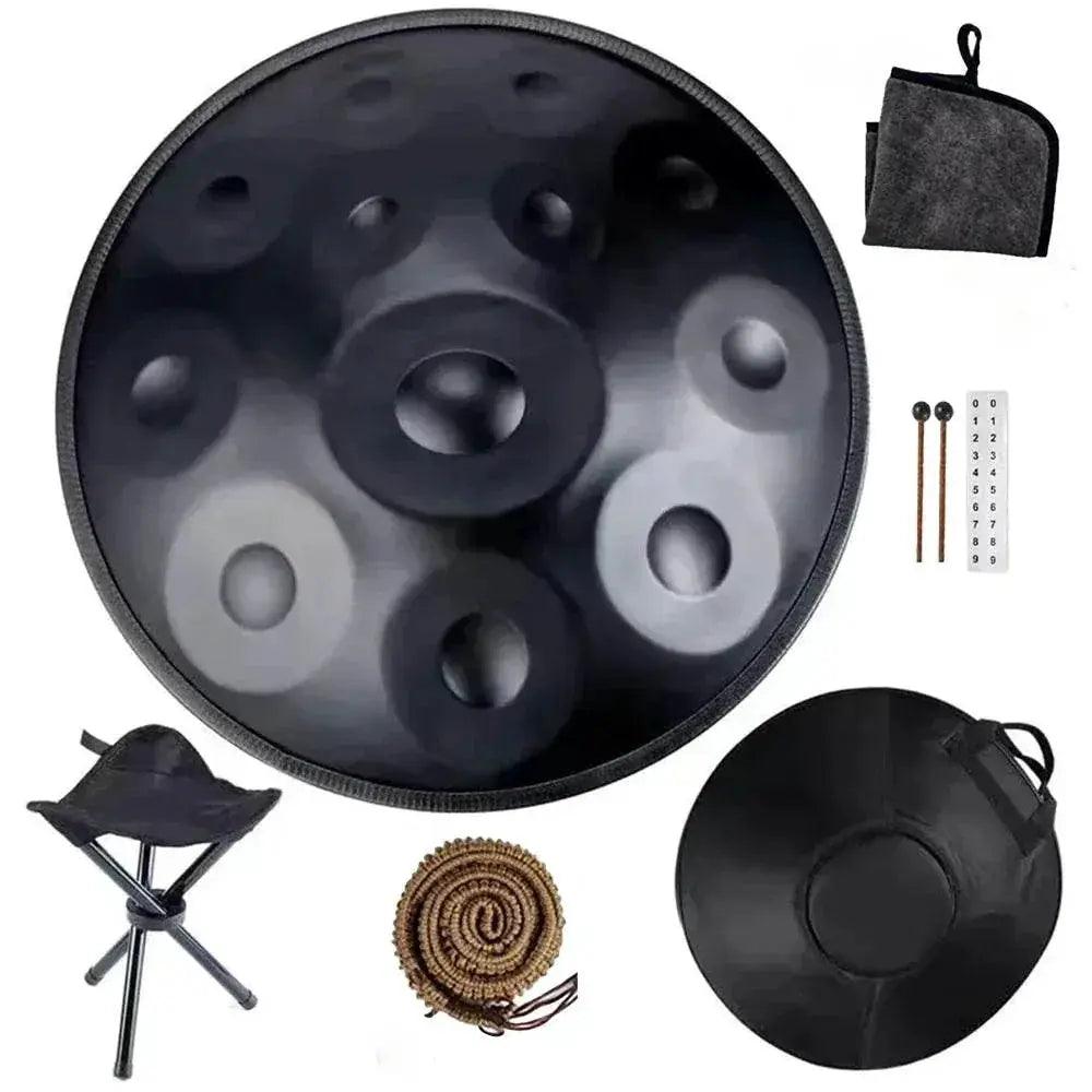 Handpan Drum 9 10 12 Notes D Minor 22 Inch Steel Tongue Drum Yoga Meditation Instrument Beginner Gift Music Drum Kurd -  ToylandEU™