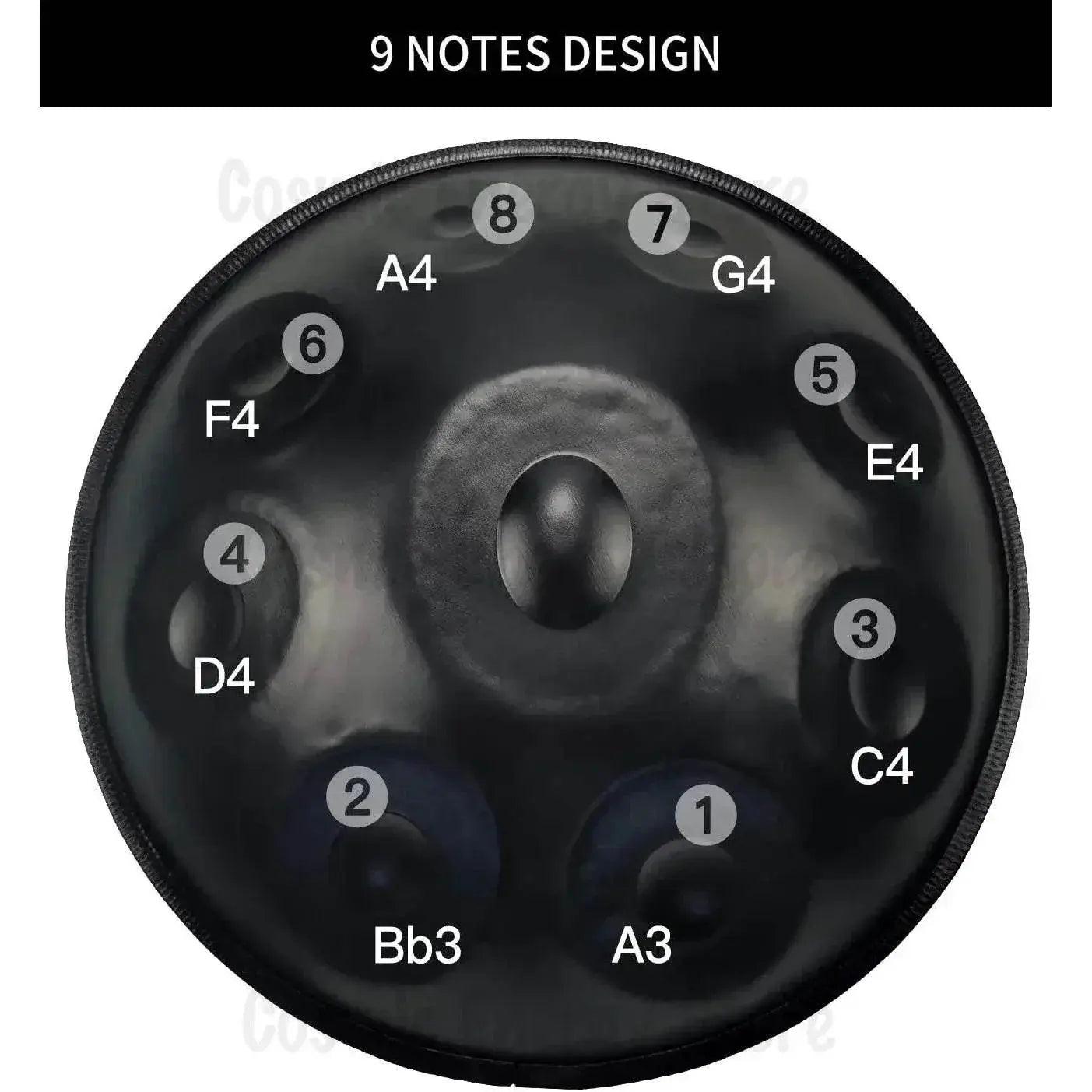  Handpan Drum 9 10 12 Notes D Minor 22 Inch Steel Tongue Drum Yoga Meditation Instrument Beginner Gift Music Drum Kurd -  ToylandEU™