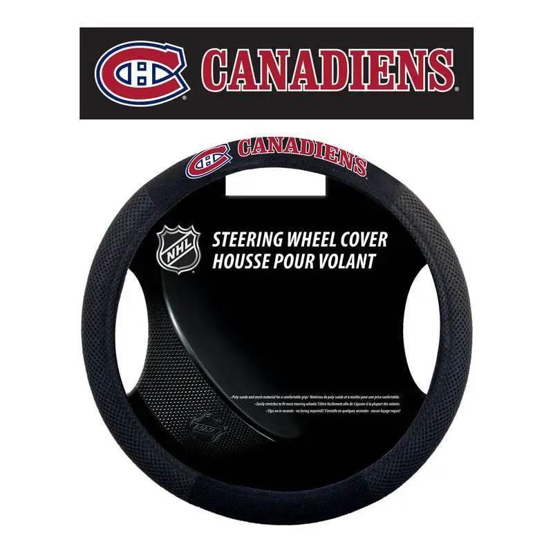  Montreal Canadiens Steering Wheel Cover Mesh Style Leather -  ToylandEU™