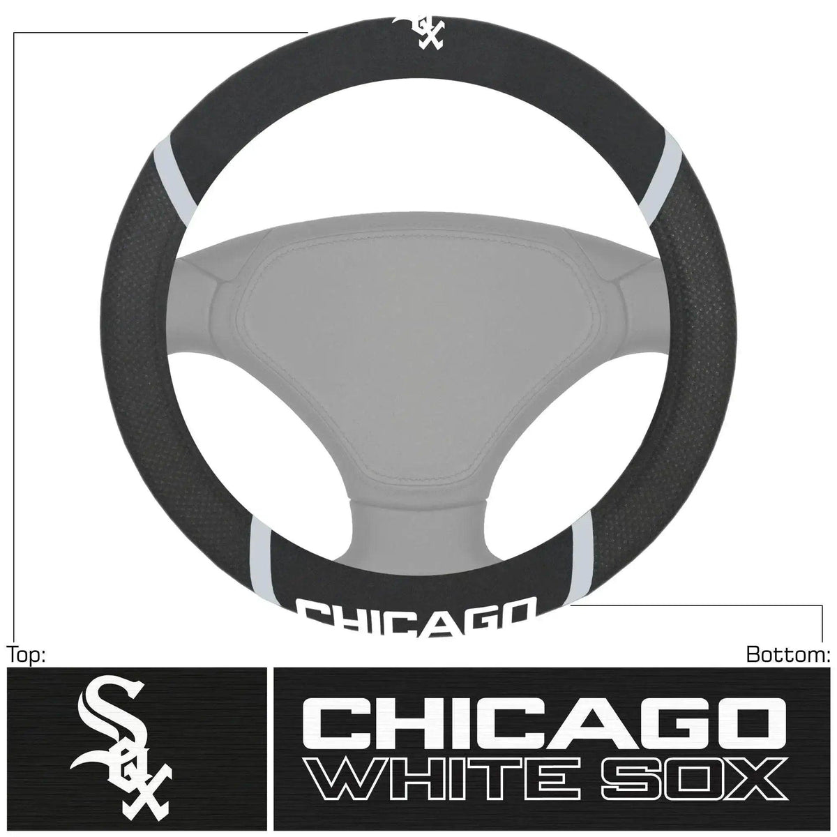  Chicago White Sox Steering Wheel Cover Mesh Stitch Premium -  ToylandEU™