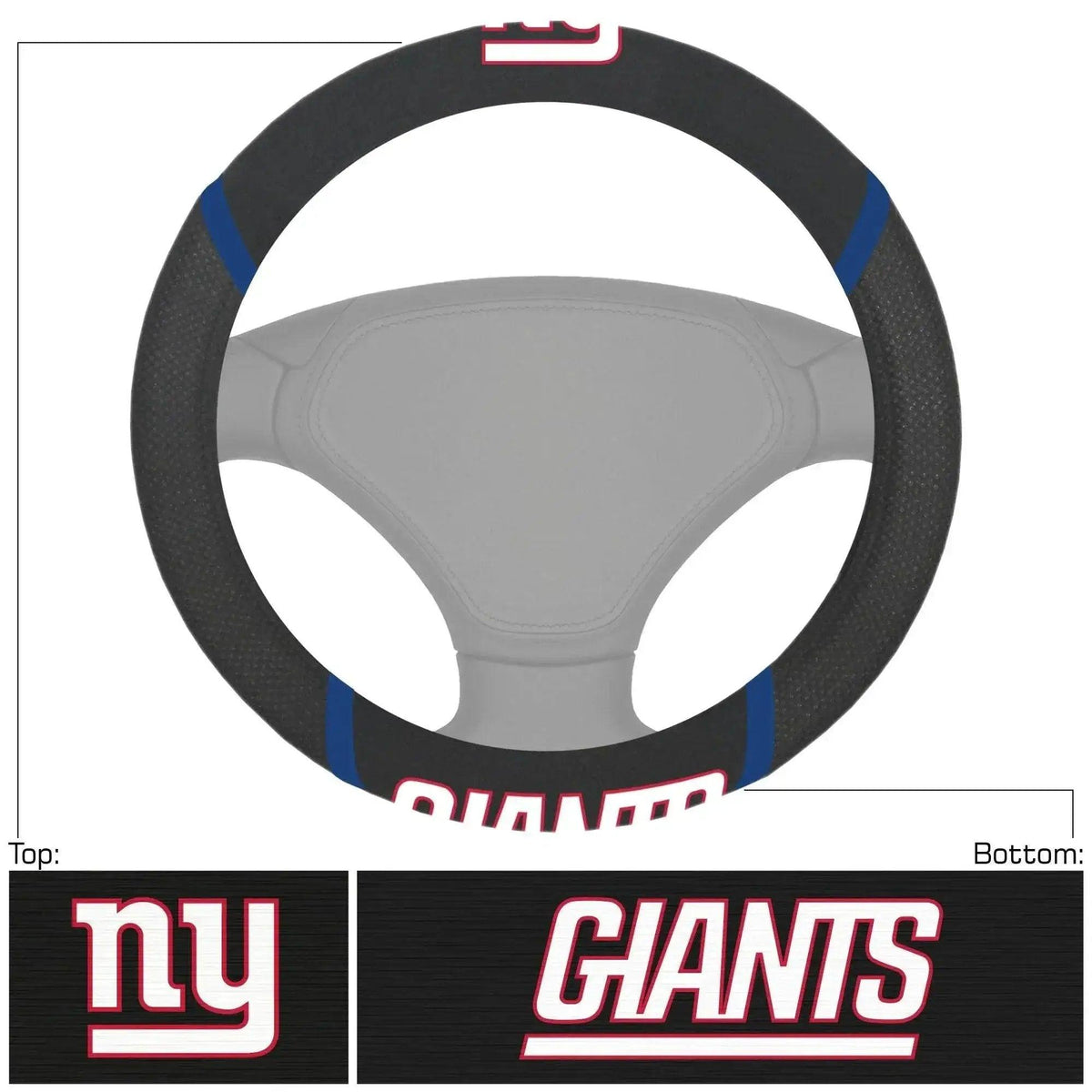  New York Giants Steering Wheel Cover Mesh And Stitched -  ToylandEU™