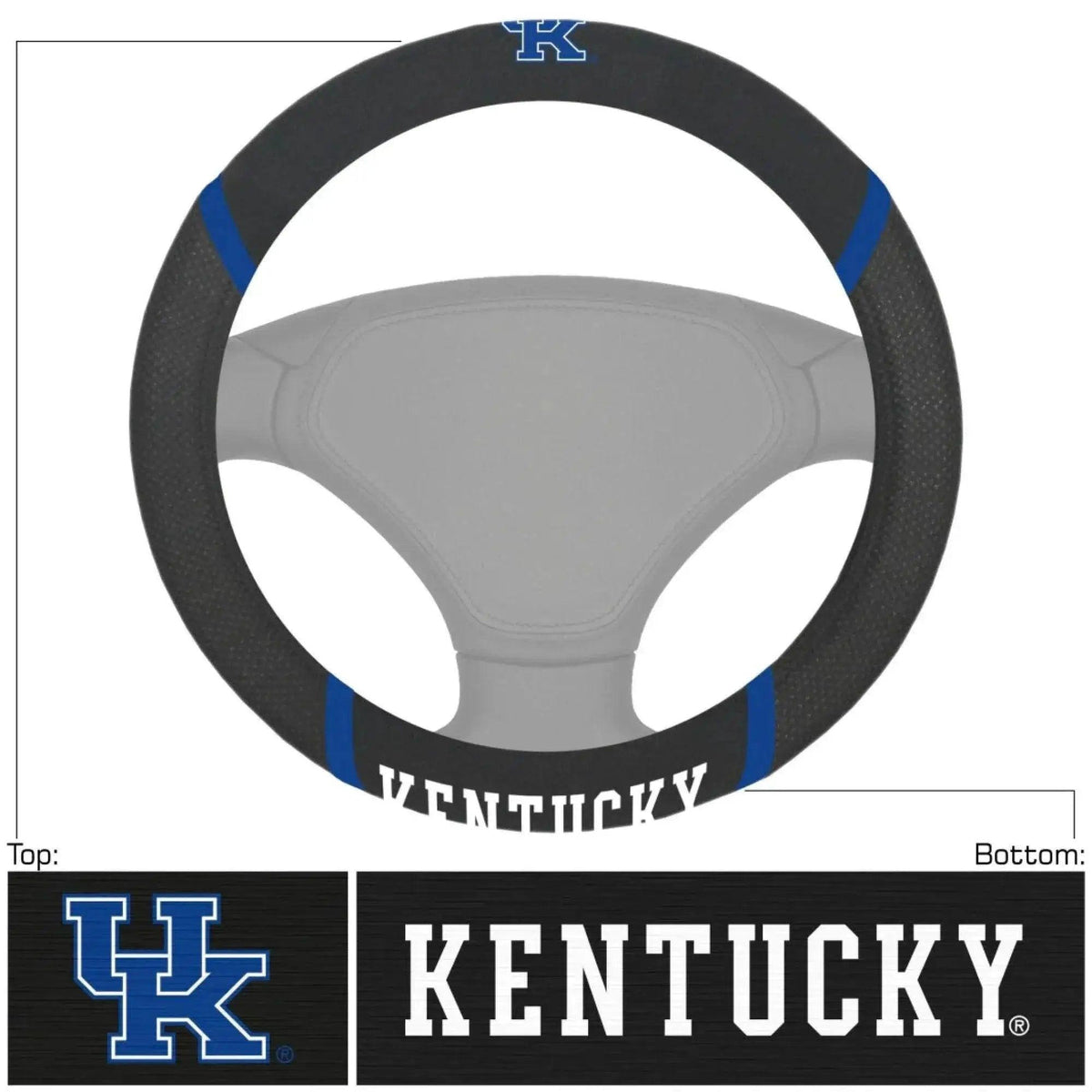  Kentucky Wildcats Steering Wheel Cover Mesh And Suede -  ToylandEU™