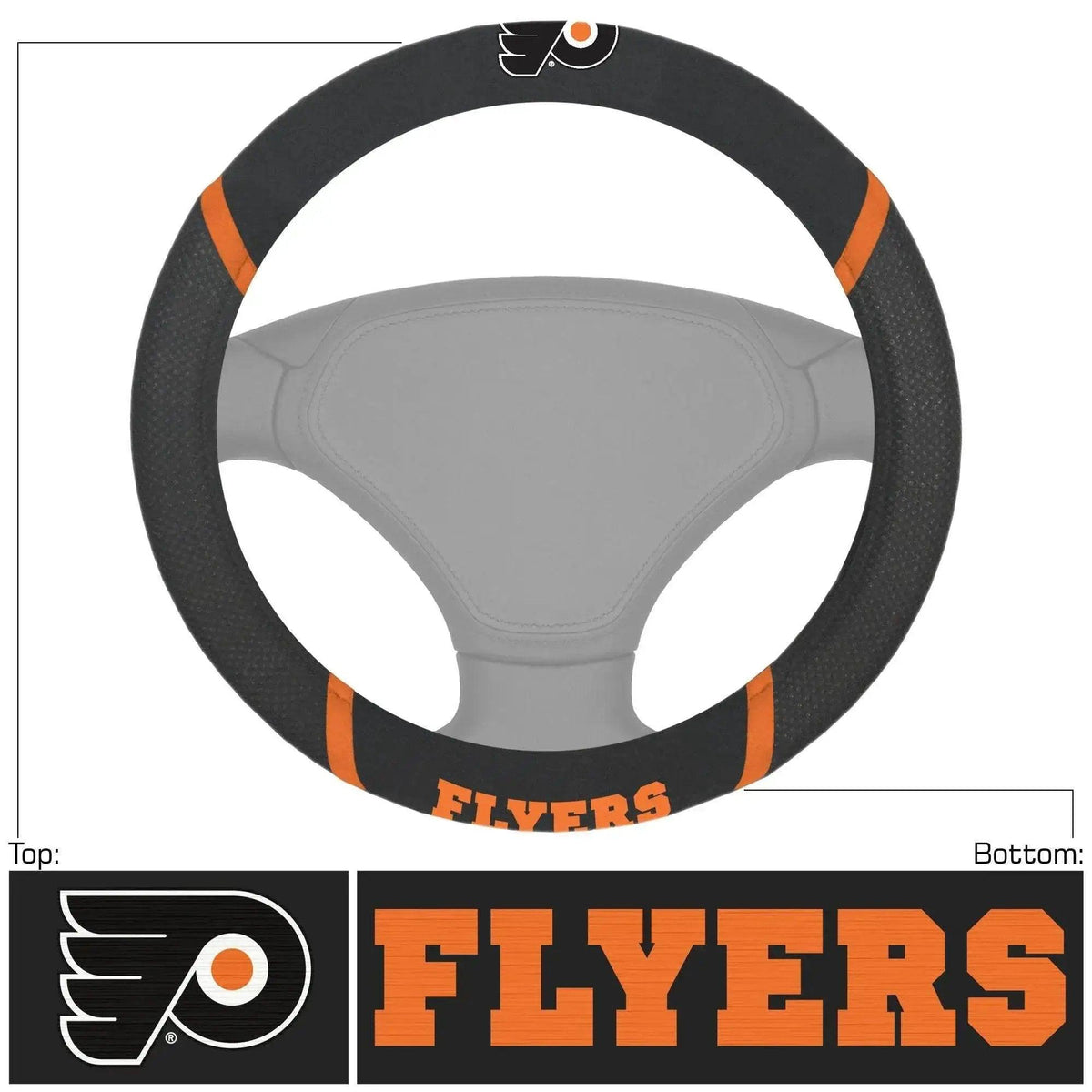  Philadelphia Flyers Steering Wheel Cover Mesh And Suede -  ToylandEU™