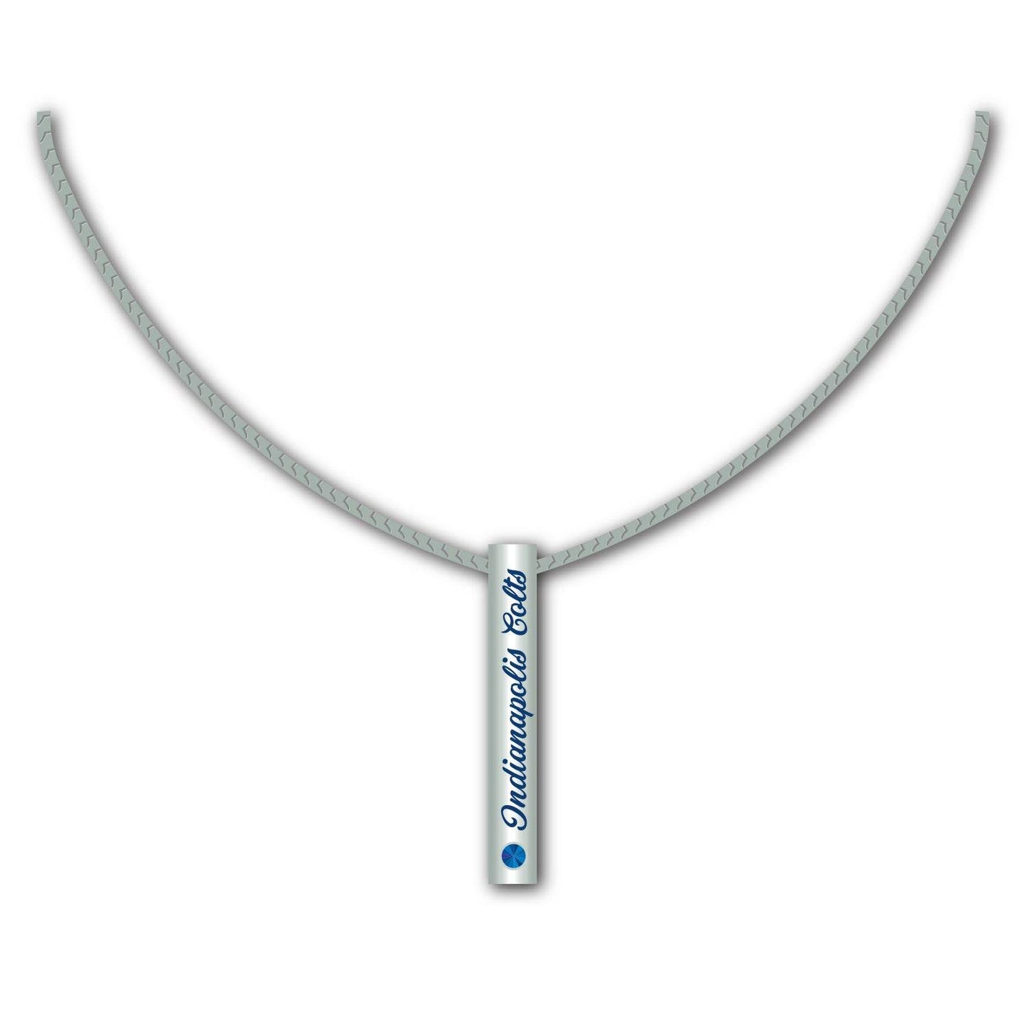 Sterling Silver Bar Necklace Indianapolis Colts Jewelry - ToylandEU