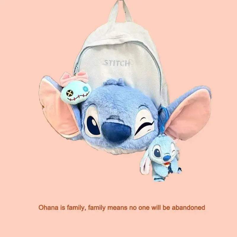 Stitch Backpack Plush Large Capacity Disney Lilo Schoolbag - ToylandEU