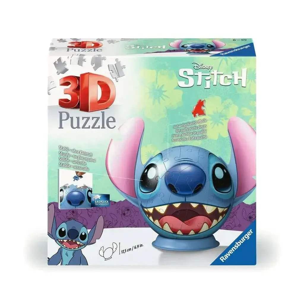 Stitch Head 77 Piece 3D Jigsaw Puzzle Ravensburger - ToylandEU