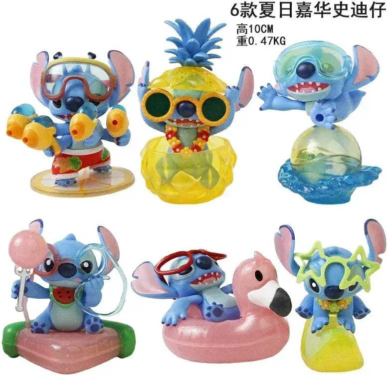 Stitch Lilo PVC Figure Set 7-10cm Collectible Toys - ToylandEU