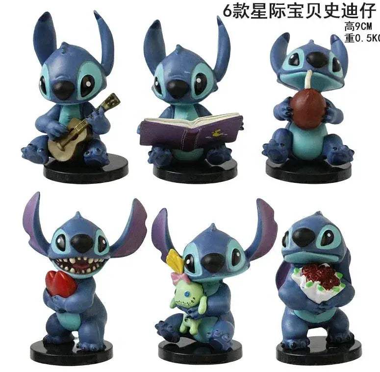 Stitch Lilo PVC Figure Set 7-10cm Collectible Toys - ToylandEU